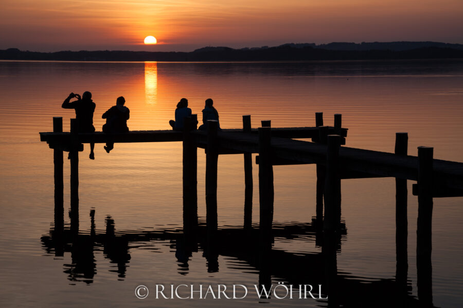 Sonnenuntergang am Chiemsee