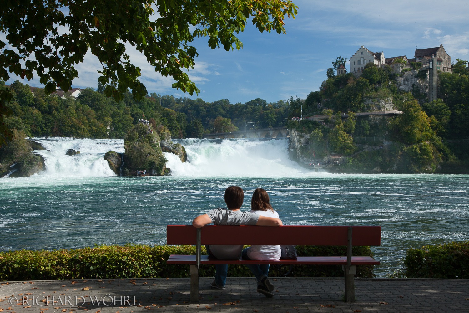 Rheinfall bei Schaffhausen. Einer der größten Wasserfälle Europas